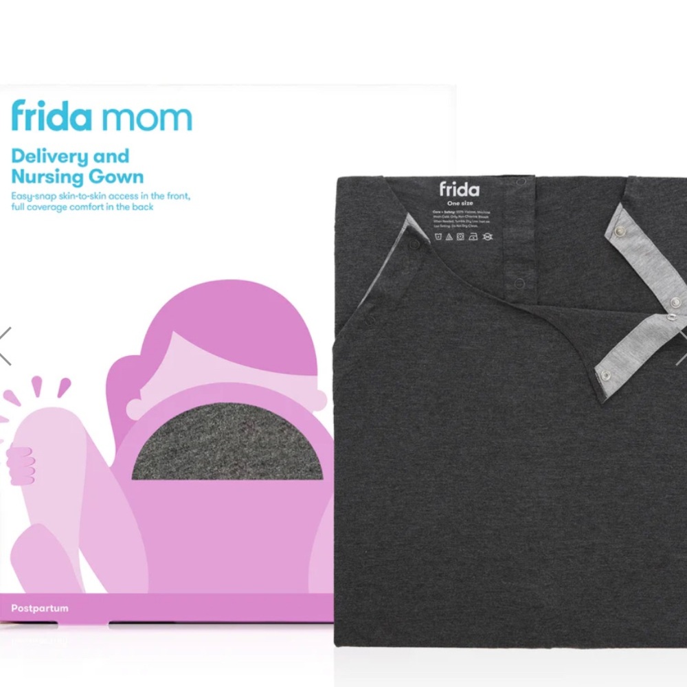 Frida mom delivery/nursing gown